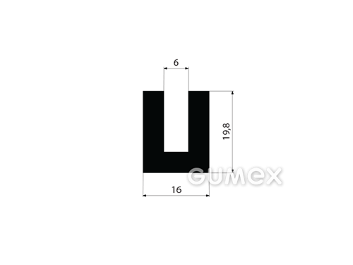 GUMOVÉ PROFILY TVARU "U" - EPDM